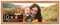 Panoramic Shabby Chic Orange Picture Frame - UV Acrylic, Foam Board Backing, Hanging Hardware